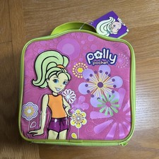 Polly Pocket Zippered Carry Case Storage Bag Organizer Green Purple 2004