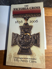 2006 Victoria Cross 50p Set 2 Coins VC Medal Brilliant Uncirculated BUNC UNC BU 