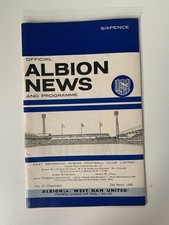 West Bromwich Albion v West Ham United League Cup Final 2nd Leg. 23rd March 1966