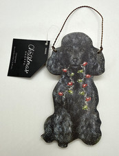 Black Poodle Dog Christmas