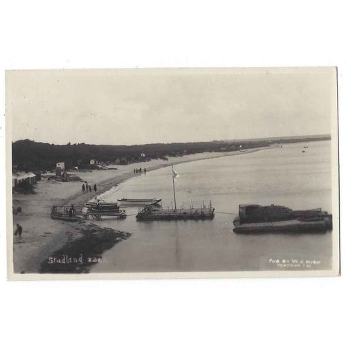 Studland beach view boats - beach,