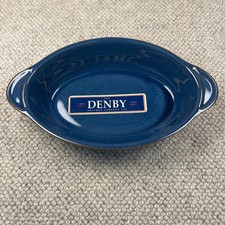 Denby Boston Blue Small Oval