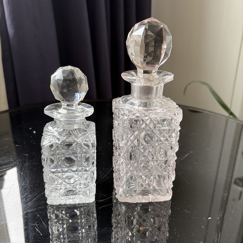 Antique cut glass perfume - antique,