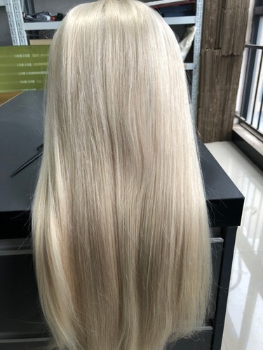 Part half wig real - part,