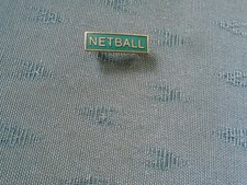 SCHOOL UNIFORM GAMES NETBALL - ENAMEL BAR TYPE PIN BADGE