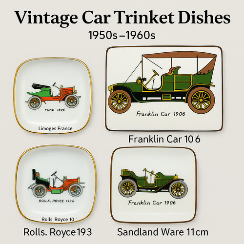 Vintage car trinket dishes - trinket, –