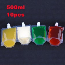 10 PCS 500ml Stand-up Plastic