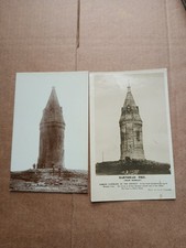 Vintage Postcards x 2:  Hartshead Pike, Mossley nr, Ashton U Lyne. circa 1900