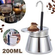 Stainless Steel Coffee Maker 200ml Espresso Cappuccino Latte Lightweight Portabl