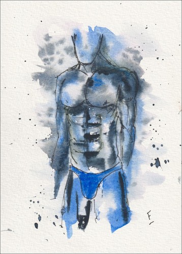 Original male figurine - original,
