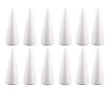 12Pcs Foam Cones for Crafts