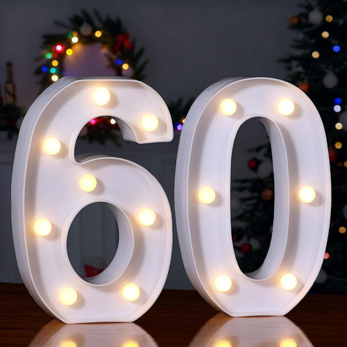 Led light numbers sign - light, up