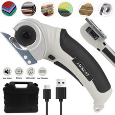 Cordless USB Electric Scissors Cutter Rechargeable Shear Cutting Fabric Leather
