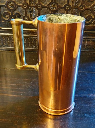 Antique solid copper - copper, jug