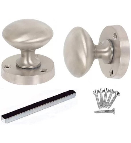 Satin brushed chrome - satin, mortice