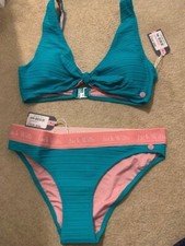 JACK WILLS BIKINI SIZE 8 CARTMORE TEAL