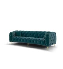 (Cash Is £1500) Sofology Alchemist Plush Peacock 4-Seater Sofa & 2 Loveseats 