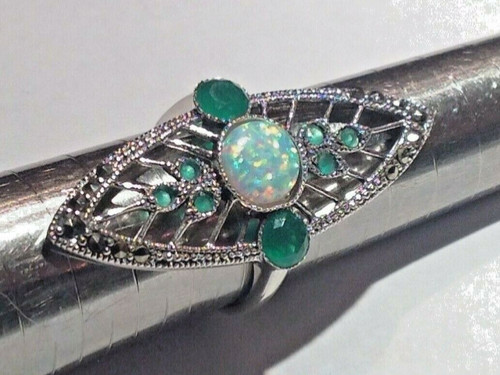 Antique style emerald and - antique,