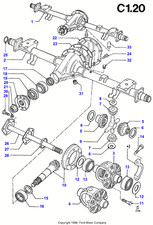 GENUINE FORD P100 REAR AXLE OI SEAL