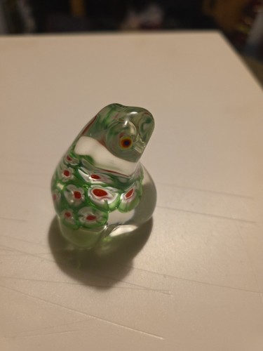 Glass frog paperweight - glass,