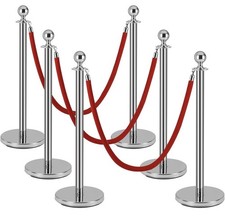 Stanchion Post Queue Red