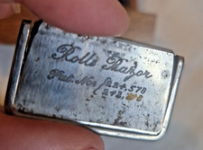 Vintage Part Rolls Razor In Bakelite Container In Wooden Wilkinson Sword Box