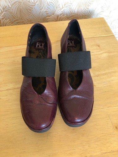 Fly london maroon shoes - fly,