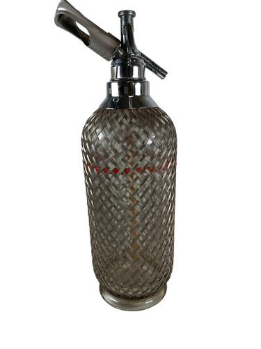 Vintage wire mesh glass soda - mesh,