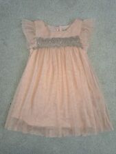 Pink Baby Girls 12-18 Months Dress.washed Never Worn. Wedding/ Christening Party
