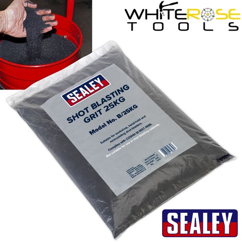Sealey shot blasting grit 25kg - blasting,