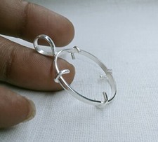 925 Sterling Silver Bezel Blanks, Prong Bezel Setting Coin Jewelry, Coin Trays