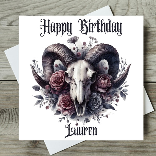 Goth birthday card - goth,