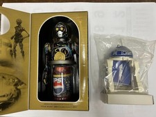 Pepsi Star Wars Drink Holder Set C3PO R2D2 2000 Commemorative Sound Cap