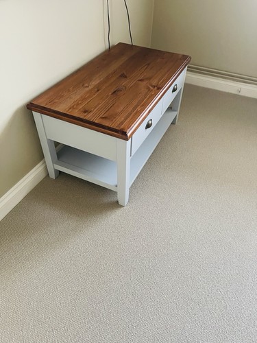 White dark wood stand 2 - &, tv
