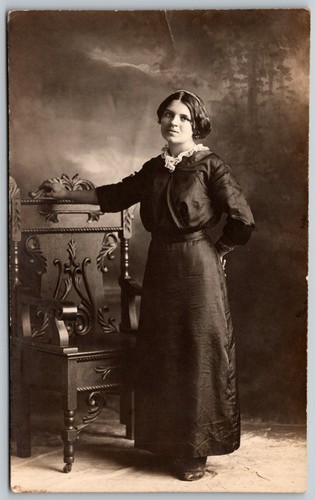 Rppc 1899 woman edwardian - rppc,