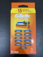 GILLETTE FUSION 5 11 BLADES PACK NEW & SEALED 100% GENUINE FREEPOST
