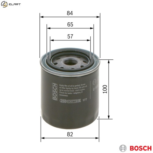 Oil filter 986 452 - 452, for