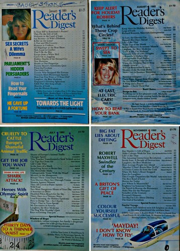 Readers digest magazines - 4,