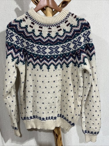 Vintage wool sweater eastern - wool,