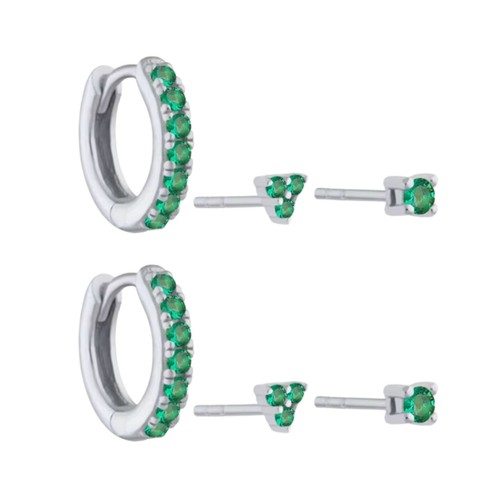 Classic pairs zirconia stud - pairs,