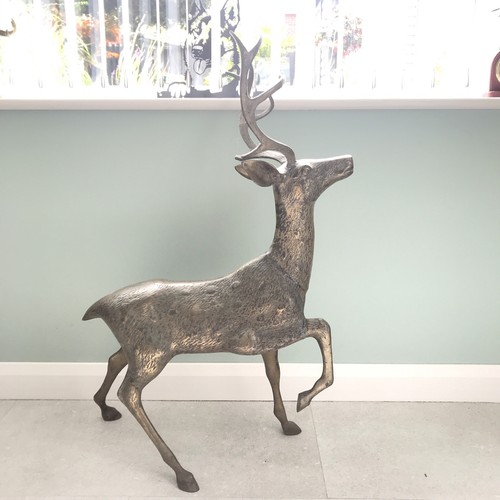 Large brass reindeer stag - stag, /