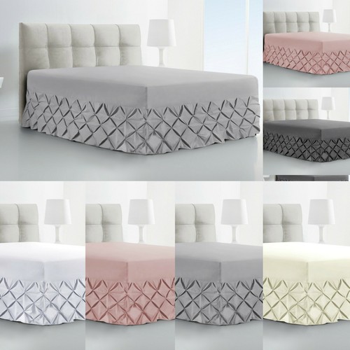 Luxury pintuck valance bed - luxury,
