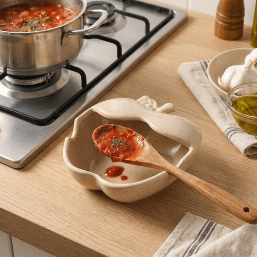 Ceramic spatula holder - ceramic,