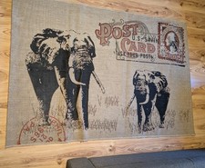 Elephant postcard Rug