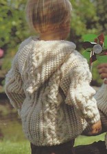 Hooded Aran Jacket Knitting