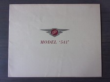 JENSEN 541 SALOON orig 1957 UK Mkt Full 12pp Sales Brochure - De Luxe