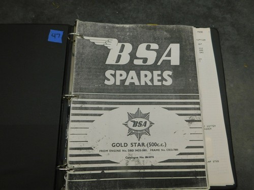 Bsa spares gold - gold, 500cc
