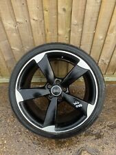10-14 AUDI TT TTS TTRS 19 INCH ALLOY WITH TYRE GENUINE BLACK EDITION ET52 9J