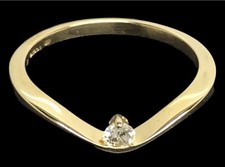 Diamond wishbone ring wedding