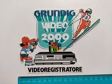 Grundig Video 2000 VCR Sticker Autocollant 80s Original